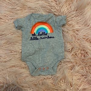 NB Cat and Jack Rainbow Onesie